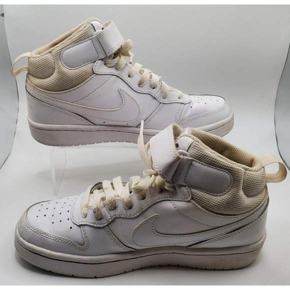 Nike Other - Nike CD7782-100 Boys White High Top Athletic Sneakers US 4Y